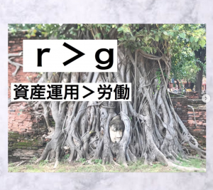 トマピケティ 【21世期の資本】に学ぶ 「r>g」「資産運用>労働 」